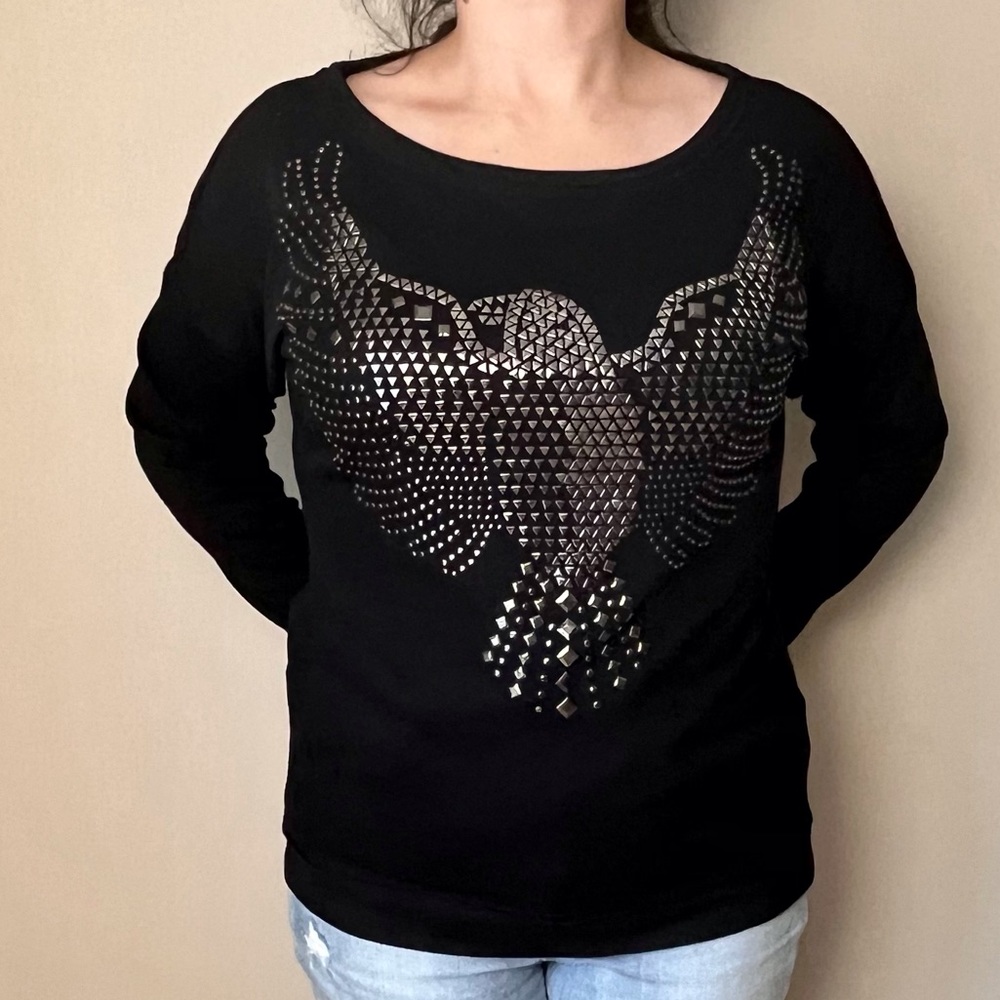 Rock & Republic Embellished Phoenix Sweater